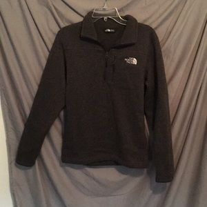 North Face Gray Quarter Zip